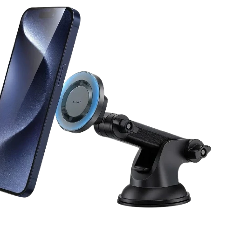 Magnetic base phone holder