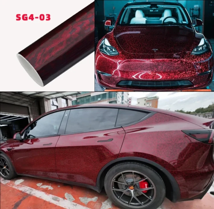 Gloss Red 3D Car Wrap Vinyl