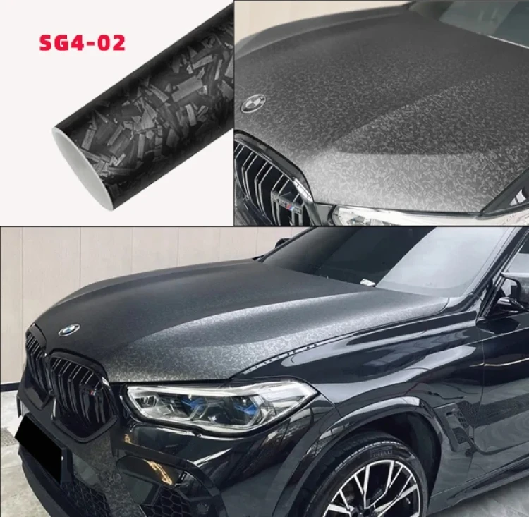 Matt Black 3D Car Wrap Vinyl
