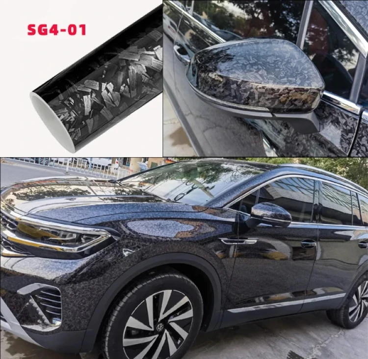 Gloss Black 3D Car Wrap Vinyl