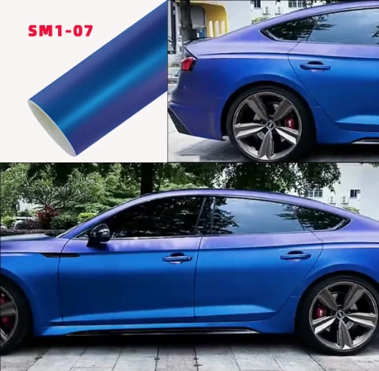 Matte Purple Blue Car Wrap Vinyl - Carlori Chameleon Shining