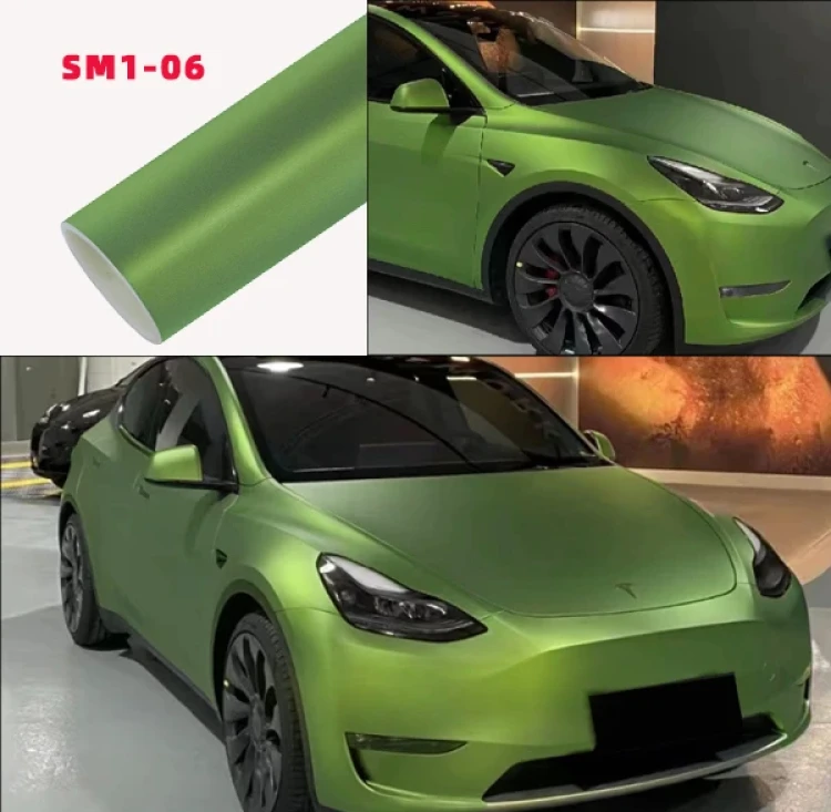 Matte Spring Green Car Wrap Vinyl - Carlori Chameleon Shining