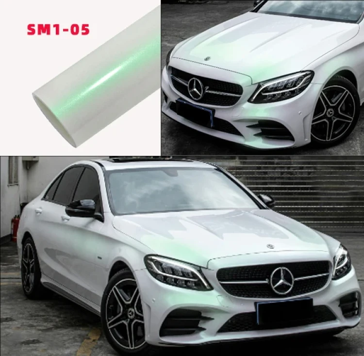 Fantasy White Car Wrap Vinyl - Carlori Chameleon Shining
