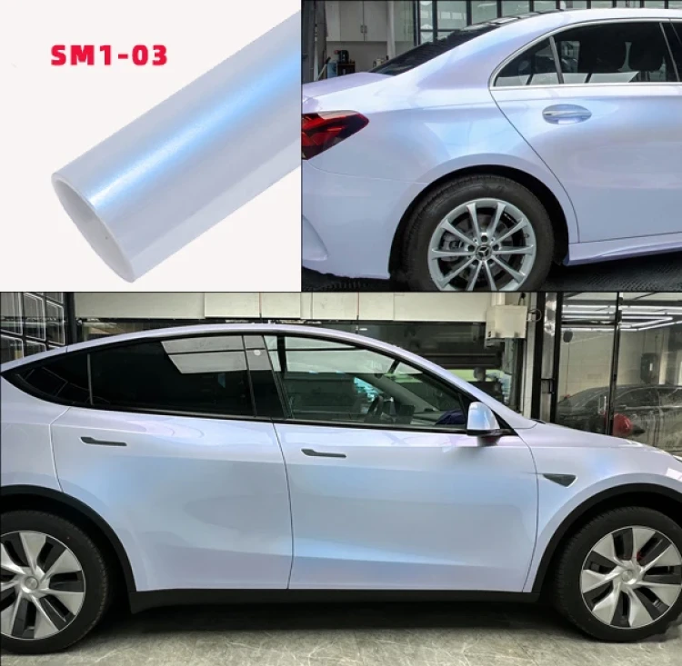 White Purple Car Wrap Vinyl - Carlori Chameleon Shining