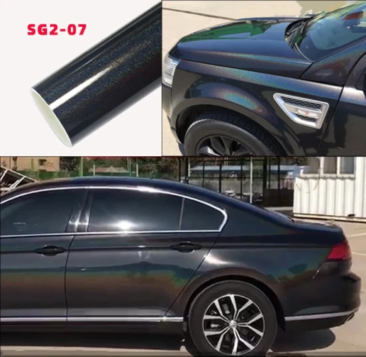 Black Car Wrap Vinyl - Carlori Gloss Rainbow