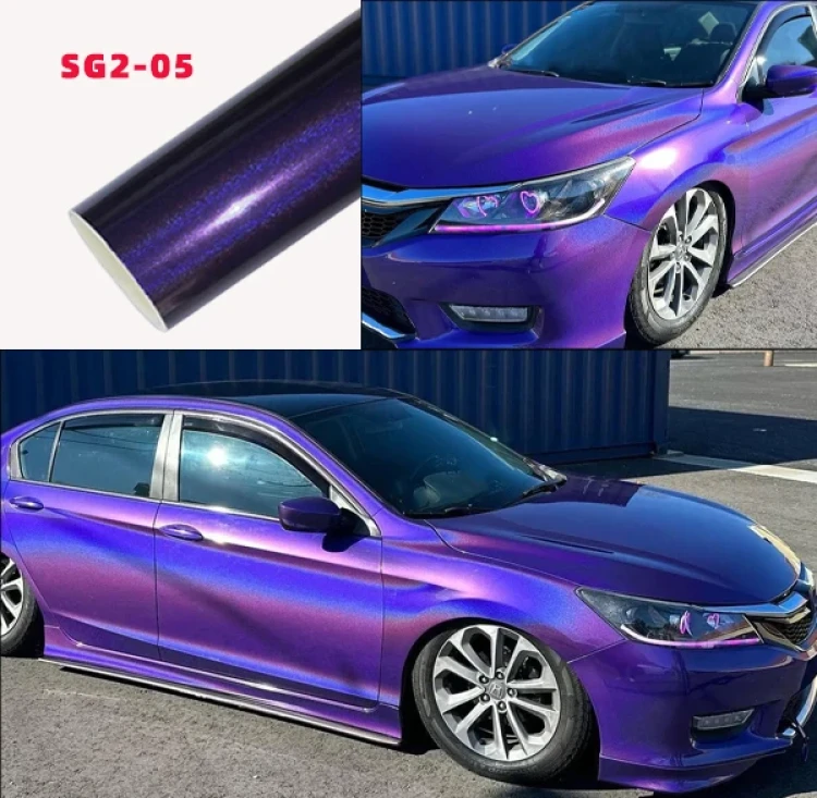 Carlori Gloss Rainbow Vinyl Wrap – Purple