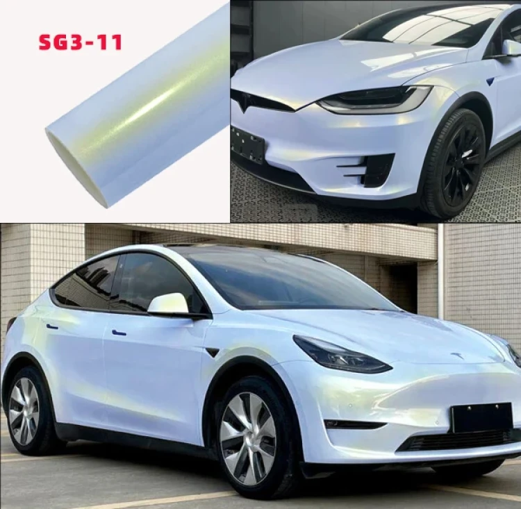 تغليف السيارات فينيل أزرق ذهبي لامع Gloss Blue Gold