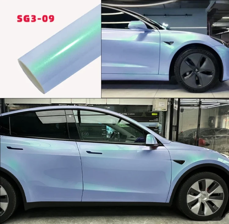 Carlori Diamond Vinyl Wrap – Gloss Blue Purple