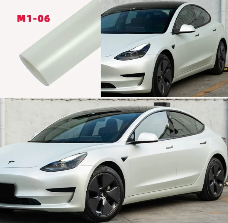 Ceramic White Car Vinyl Wrap