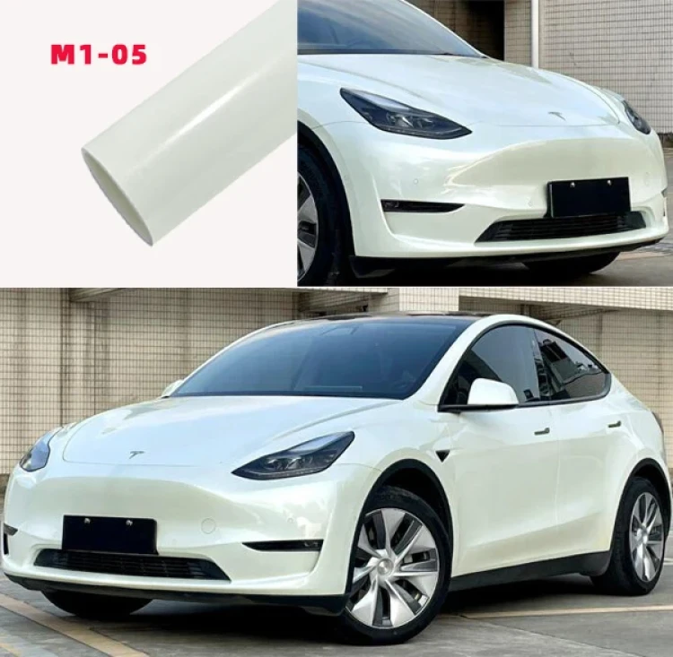 Shell White Car Vinyl Wrap