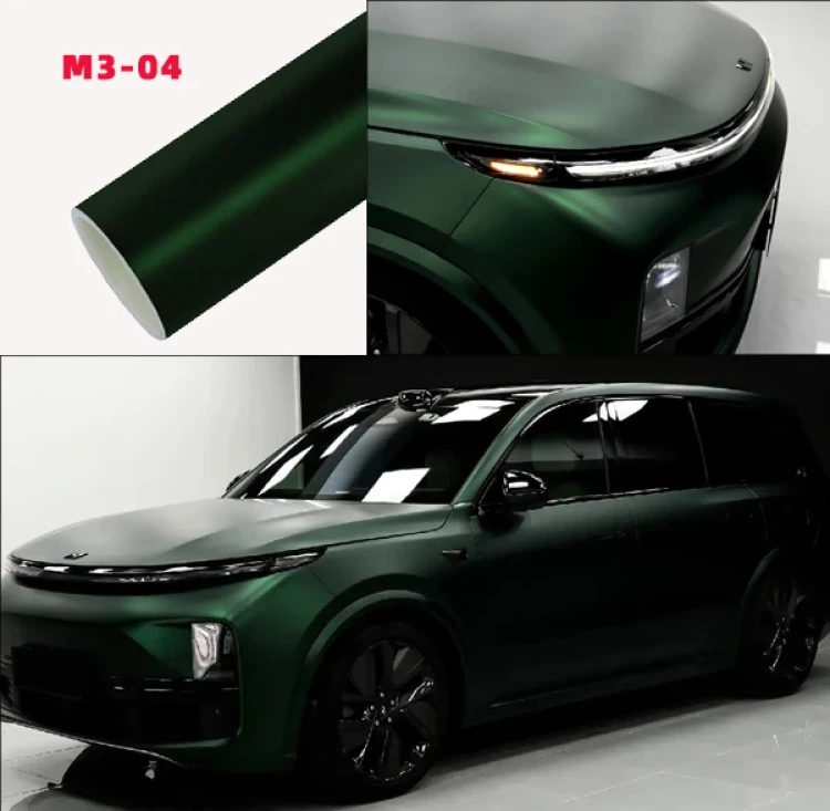 تغليف السيارات فينيل أسود أخضر Black Green