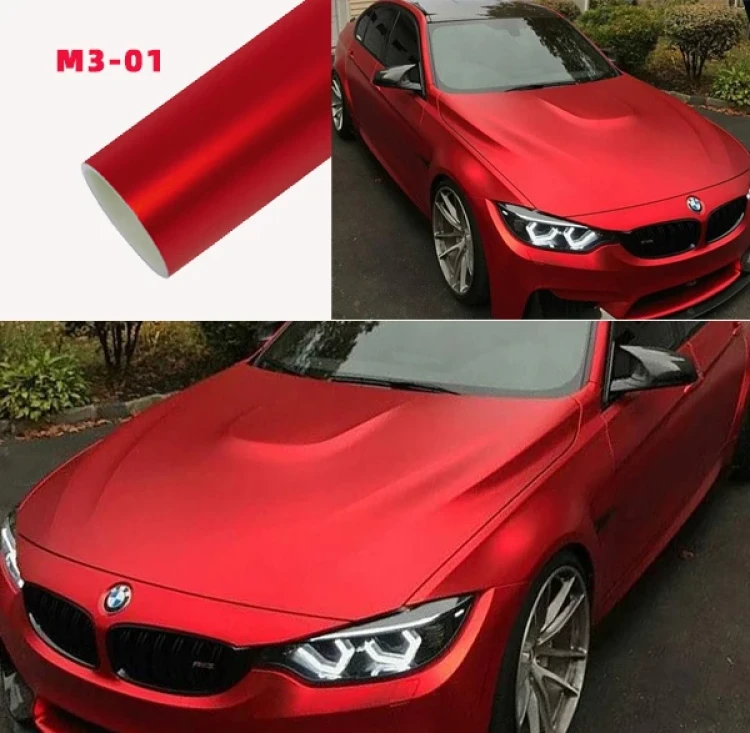 تغليف السيارات فينيل أحمر صيني China Red