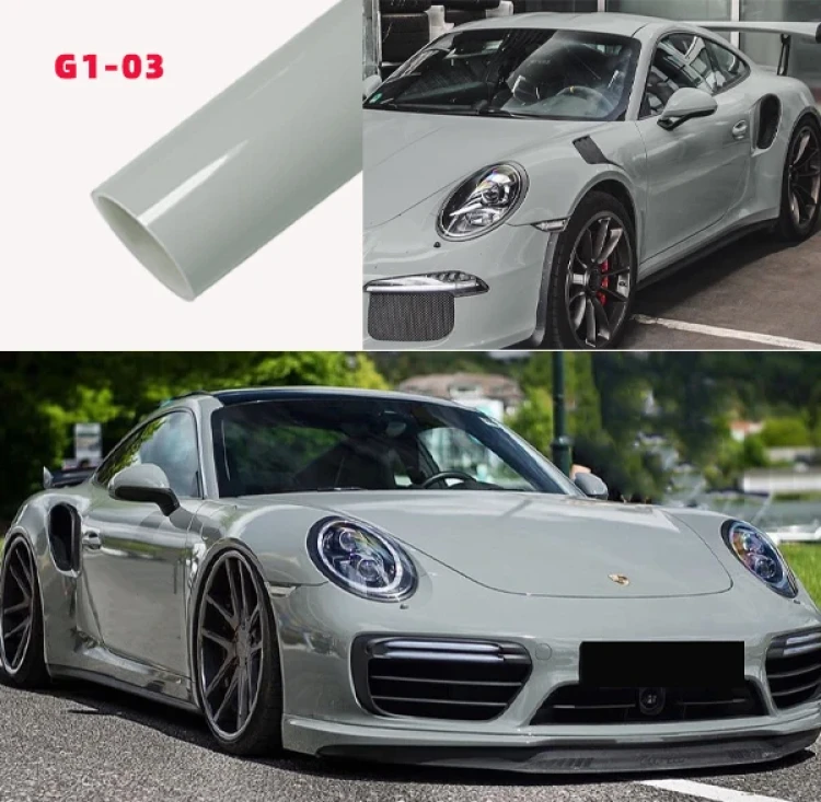 Car Wrap Vinyl Light Grey Glossy