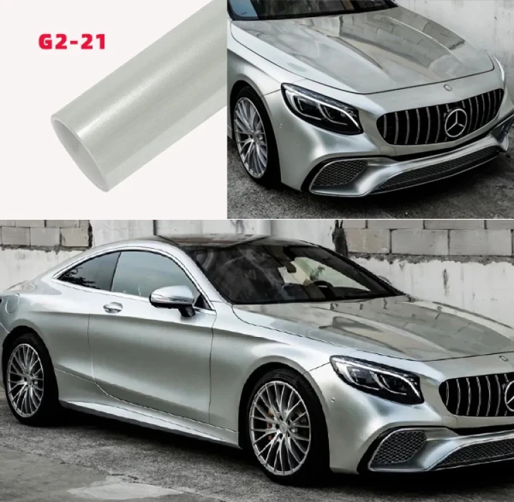 Silver Car Wrap Vinyl