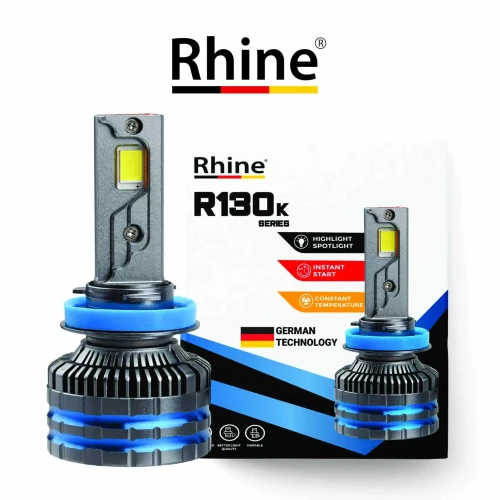طقم مصابيح أمامية ليد RHINE R130K H3