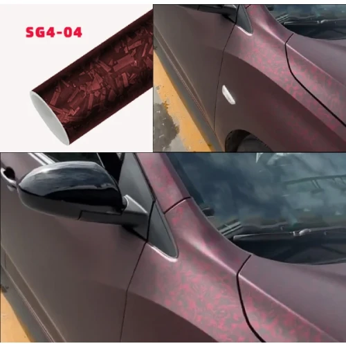 Matt Red 3D Car Wrap Vinyl
