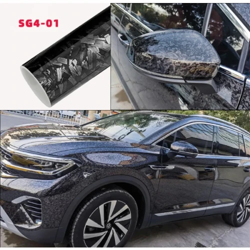 Gloss Black 3D Car Wrap Vinyl