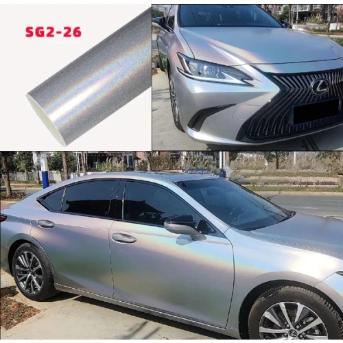 Matte Silver Car Wrap Vinyl - Carlori Gloss Rainbow