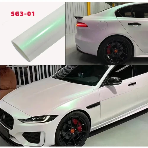 Carlori Diamond Vinyl Wrap – White-Green