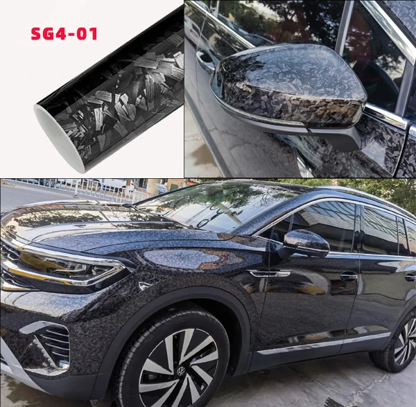 Gloss Black 3D Car Wrap Vinyl
