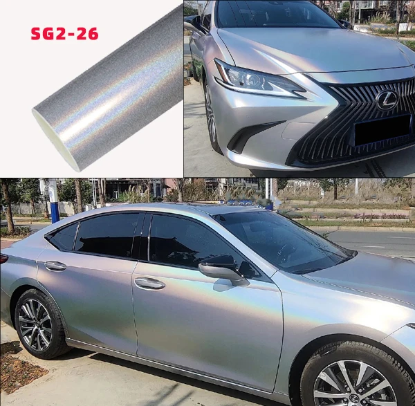 Matte Silver Car Wrap Vinyl - Carlori Gloss Rainbow