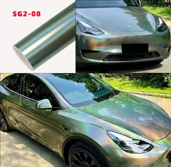 Green Car Wrap Vinyl - Carlori Gloss Rainbow