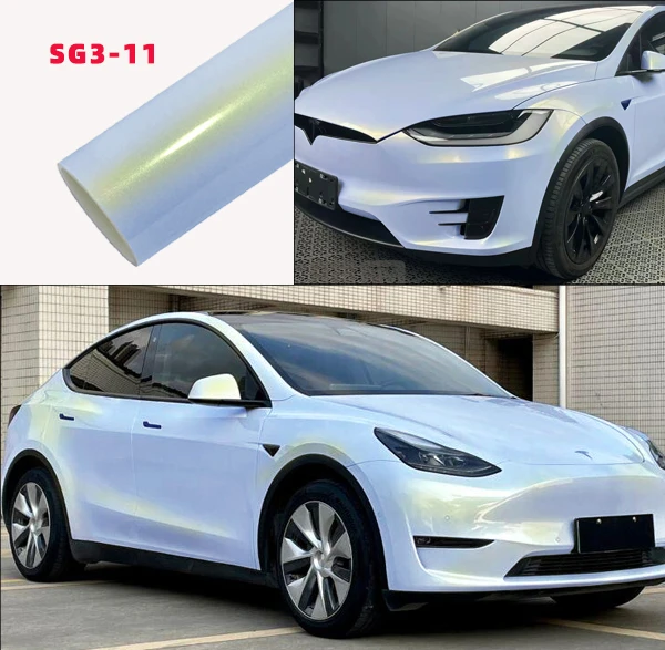 Carlori Diamond Vinyl Wrap – Gloss Blue Gold