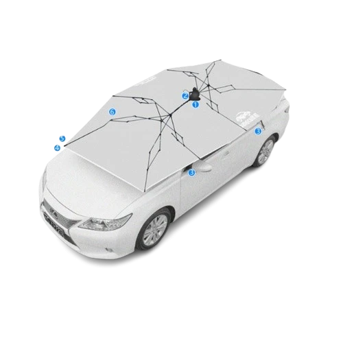 مظلة سيارة أوتوماتيكية – خيمة حماية متنقلة للسيارة