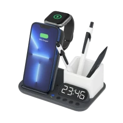 Wireless Desk Charger with Clock - Image 1