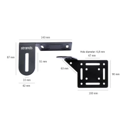 حامل كشافات مرن STRANDS SIBERIA PROFESSIONAL UNIVERSAL BRACKET KIT - Image 5