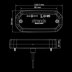 إضاءة تحديد موقع بيضاء STRANDS FOR9T SCALE - Image 2