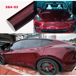 Gloss Red 3D Car Wrap Vinyl