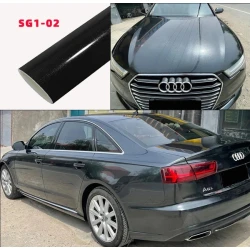 Gloss Diamond Pearl Black Car Wrap Vinyl