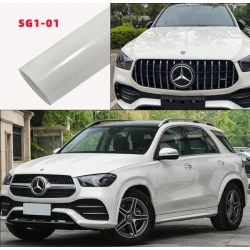 Gloss Diamond Pearl White Car Wrap Vinyl