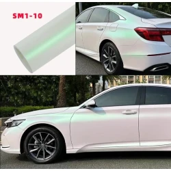 Matte Fantasy White Car Wrap Vinyl - Carlori Chameleon Shining