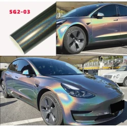Carlori Gloss Rainbow Vinyl Wrap – Grey