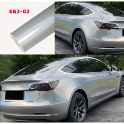 Carlori Gloss Rainbow Vinyl Wrap – Silver
