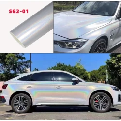 Carlori Gloss Rainbow Vinyl Wrap – White
