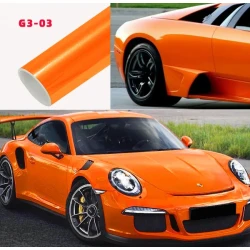 Carlori Metallic Fantasy Vinyl Car Wrap – Sun Orange