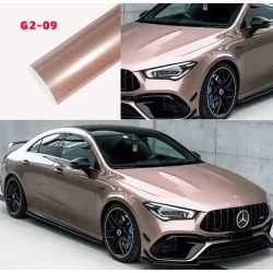 تغليف السيارات فينيل ذهبي وردي